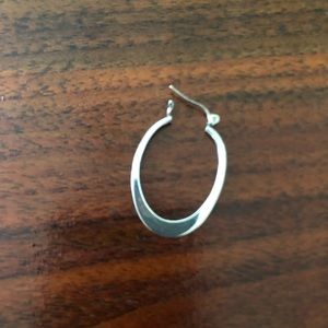 One Silpada oval hoop earring
